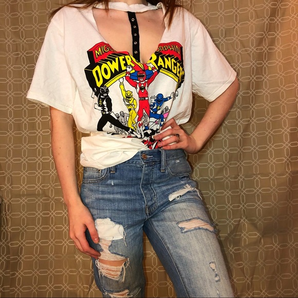 Forever 21 Tops - 90s power rangers cut out cute T-shirt